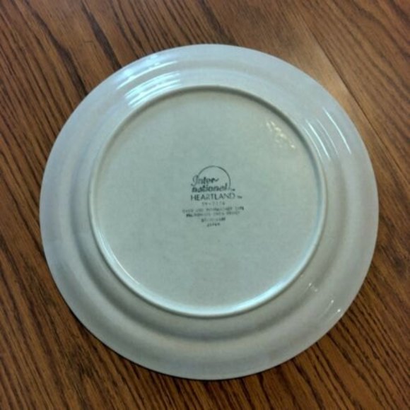 VINTAGE RARE INTERNATIONAL HEARTLAND STONEWARE SY7774 DINNER SERVING PLATTER 12" - Picture 4 of 8